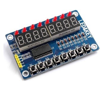 TM1638 Modülü Anahtar Ekran AVR Arduino 8-Bit Dijital LED Kartı