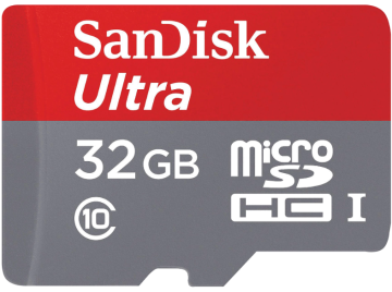 SanDisk 32GB microSDHC Hafıza Kartı Class10 - 80MB/sn Okuma Hızı - Kart Adaptörlü