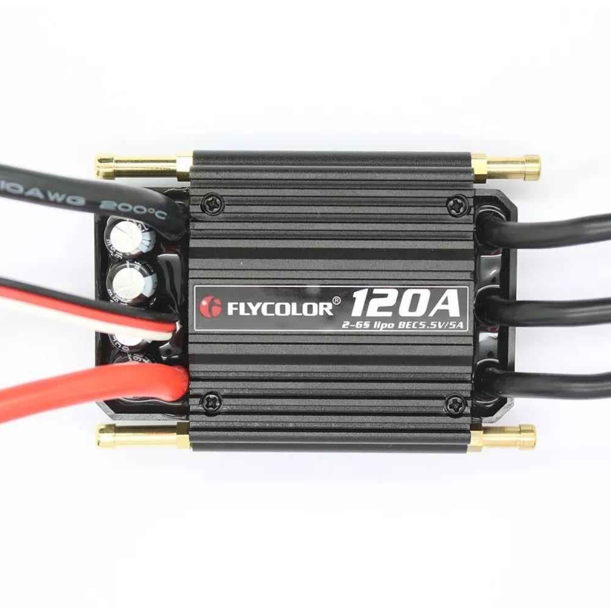 Flycolor Waterproof 120A 2-6S Brushless ESC 5.5V/5A BEC