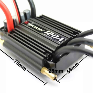 Flycolor Waterproof 120A 2-6S Brushless ESC 5.5V/5A BEC