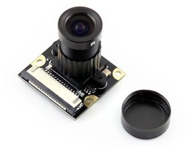 Raspberry Pi Kamera - Ayarlanabilir Fokus + Kızılötesi LED Modülü