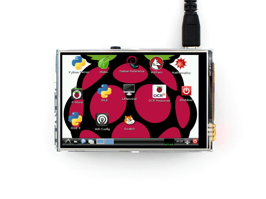 3,5′′ Raspberry Pi Dokunmatik LCD Ekran (Birincil Ekran)