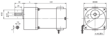 220V 7 Rpm 80mm Redüktörlü AC Motor