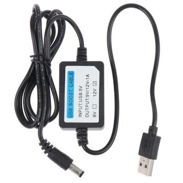 USB 5V - 12V 1A Voltaj Yükseltici Booster 1m