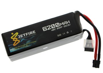 22.2V 6200mAh 40C Lipo Batarya 6S Pil