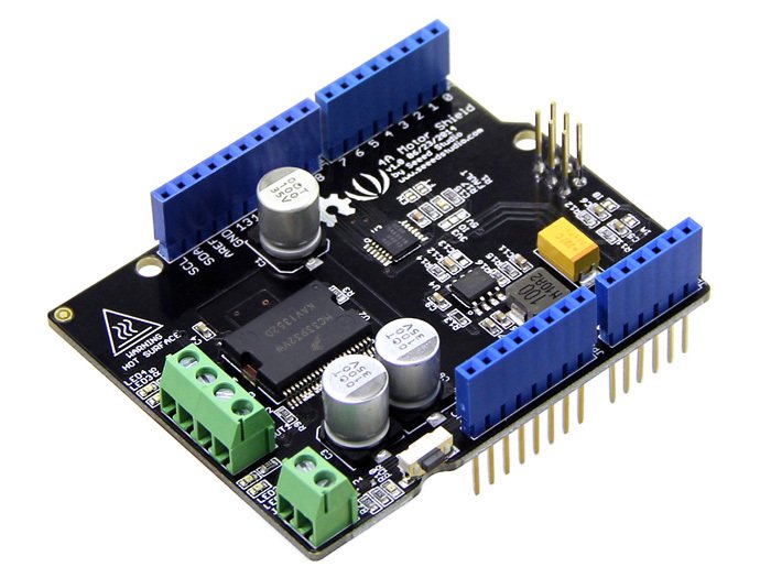 4A Motor Shield - MC33932 Arduino Uyumlu Çift Motor Sürücü Kartı