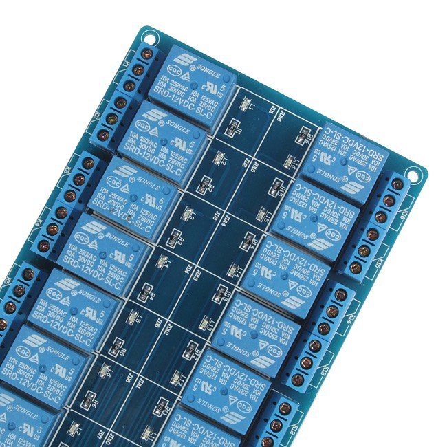 16'lı 5V Röle Kartı - 16 Way 5V Relay Module