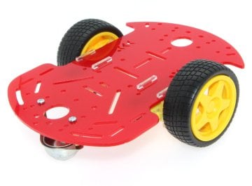 2WD Mobil Robot Platformu - Kırmızı