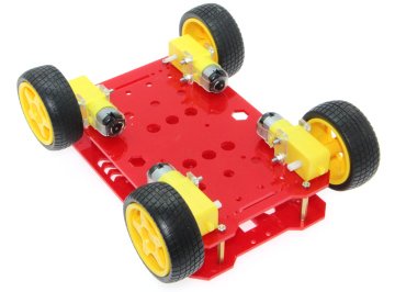 4WD Mobil Arazi Robot Platformu - Kırmızı