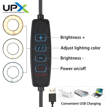 UPX 803L Akrobat LED 5X Büyüteç USB'li