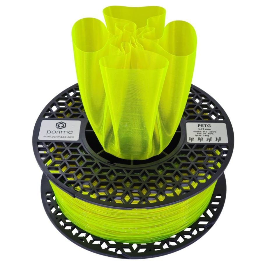 Porima PETG Transparan Filament Neon Sarı 1Kg