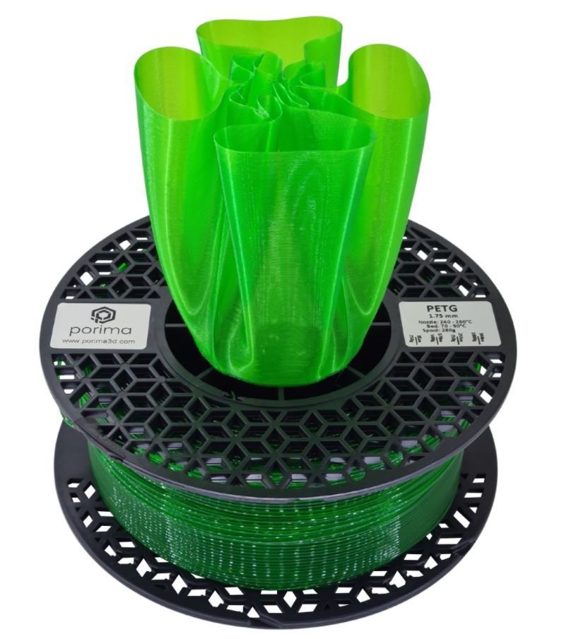 Porima PETG Transparan Filament Neon Yeşil 1Kg