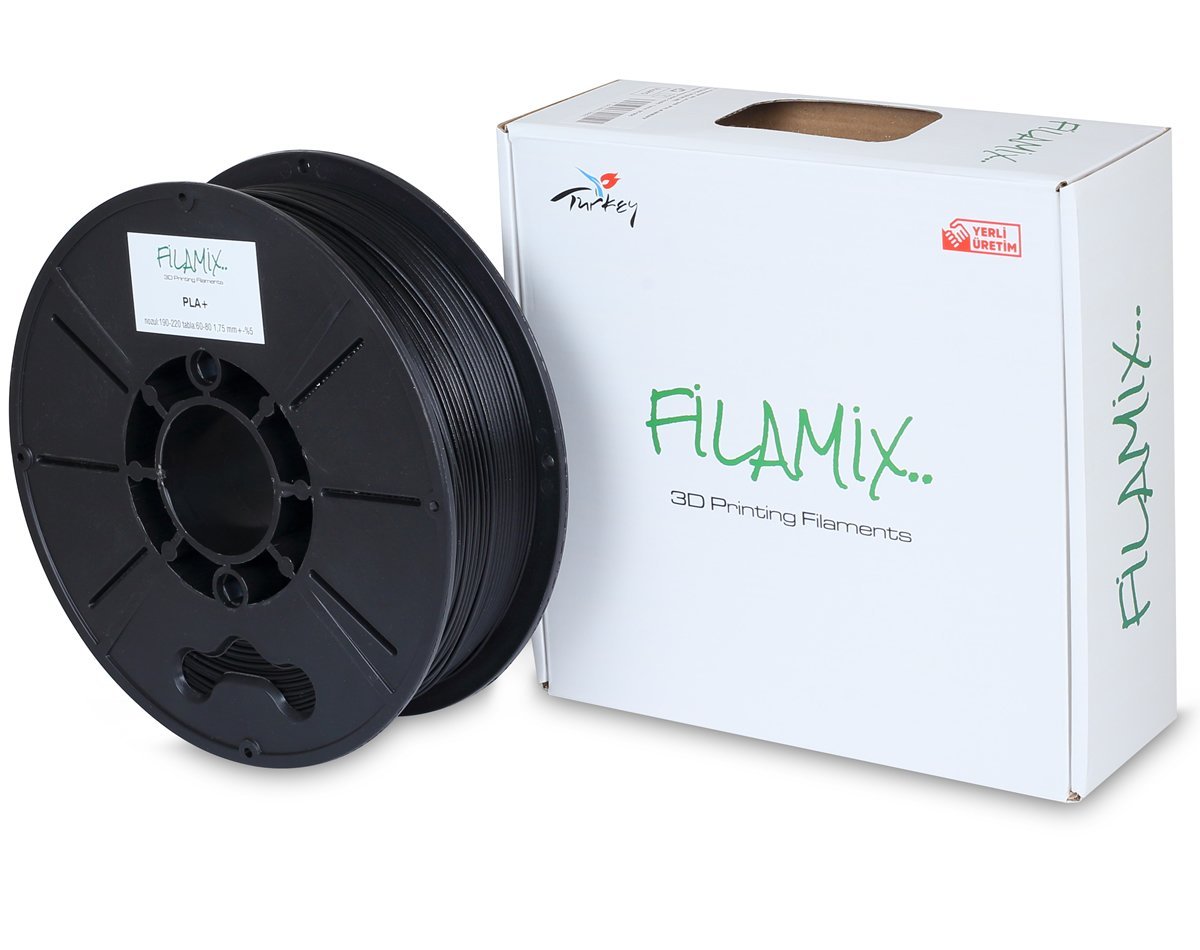 Filamix Filament PLA Plus (PLA+) Siyah 1Kg