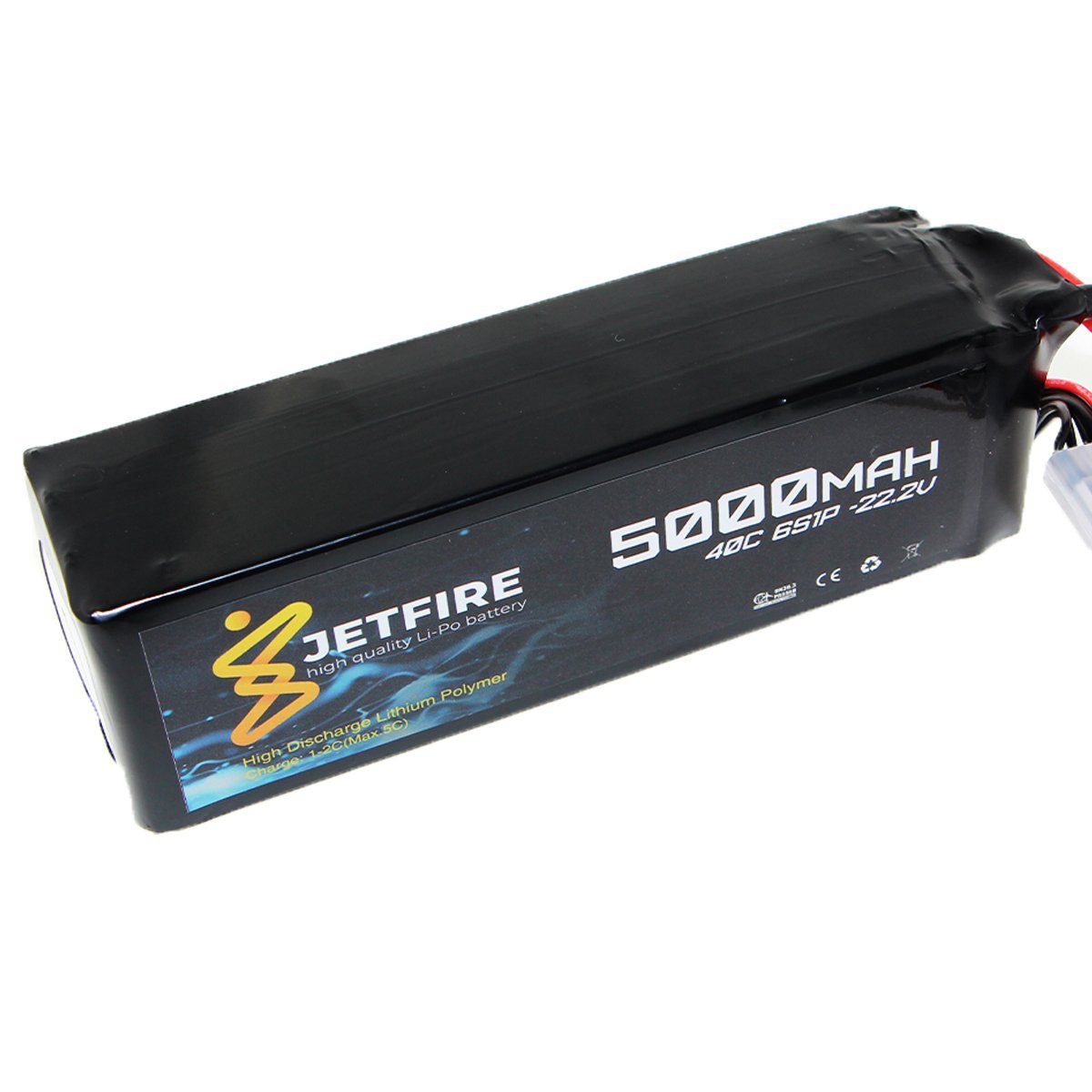 22.2V 5000mAh 40C Lipo Batarya 6S JetFire Pil