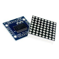 8x8 Dot Matrix Kartı - Peşpeşe Takılabilir, MAX7219