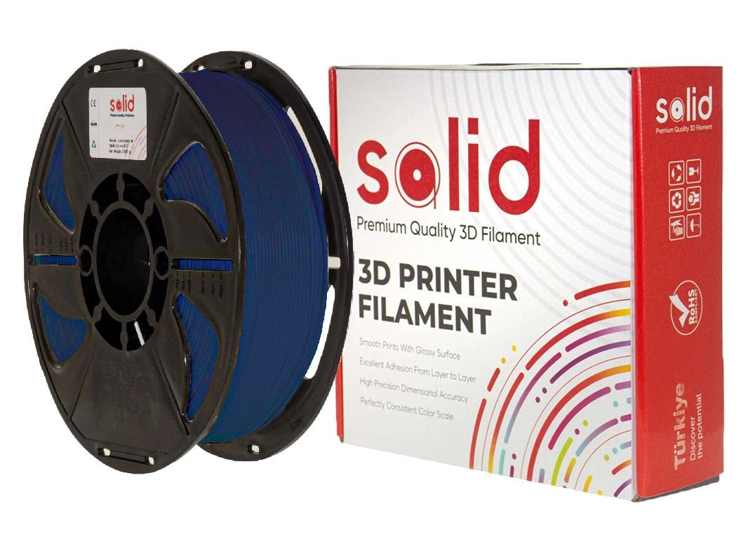 Solid Filament PLA Plus 1.75mm Lacivert 1Kg