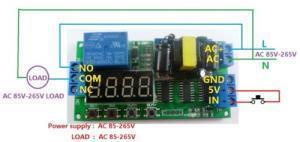 AC 220V Zaman Ayarlı Röle Modülü PLC Uyumlu IO23B0