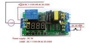 AC 220V Zaman Ayarlı Röle Modülü PLC Uyumlu IO23B0