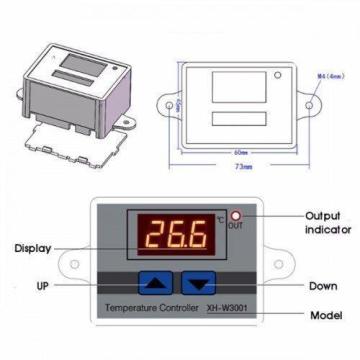 XH-W3001 24V DC Dijital Termostat