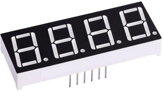 14mm 4'lü 7 Segment Display - Anot