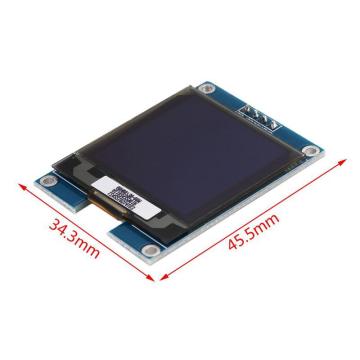 1.5'' 128X128 SPI/I2C OLED Ekran Modülü