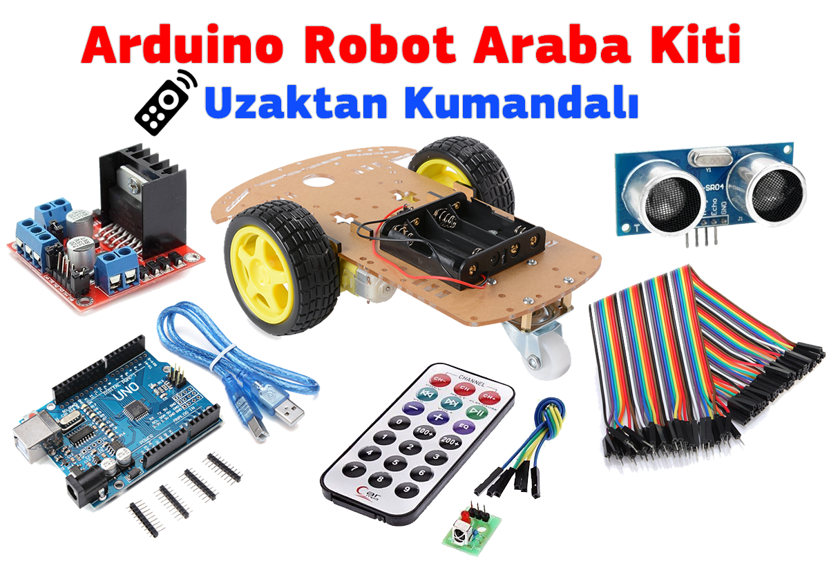Arduino Robot Araba Kiti - Uzaktan Kumandalı