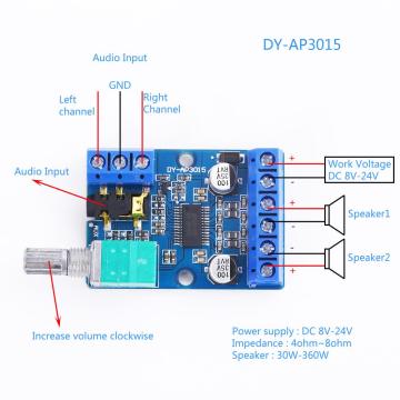 Stereo 2x30W Amfi Devresi DY-AP3015