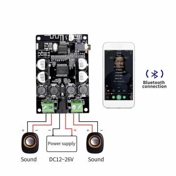 VHM-307 2x25W Bluetooth Amfi Devresi TDA7492P