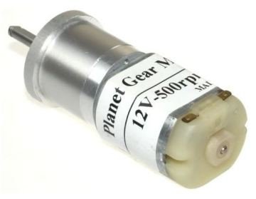 12V 500Rpm 25mm Planet Redüktörlü Dc Motor