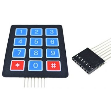 Membran Tuş Takımı 4x3 Keypad