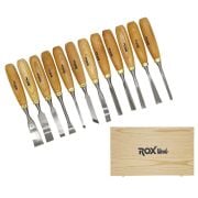 Rox Wood 9097 Ahşap Oyma Iskarpela Seti 12 Parça Ahşap Kutulu