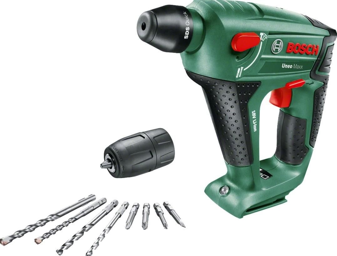 Bosch Uneo Maxx + Standart Uç Giriş Adaptörü Baretool  Akülü Darbeli Vidalama Makinesi