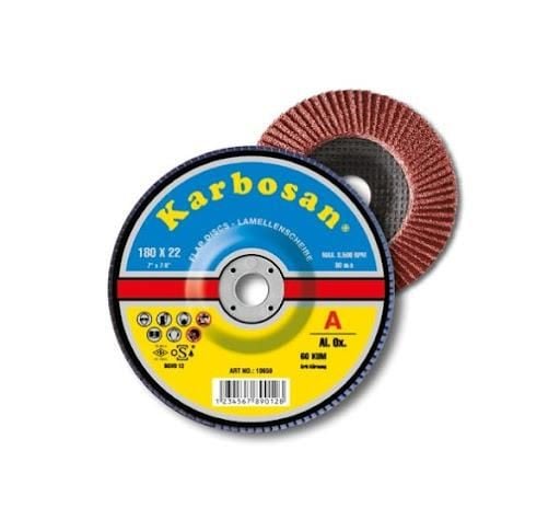 Karbosan Flap Disk Zımpara 180mm 60 Kum