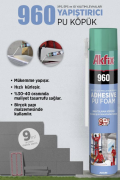 Akfix 960 PU Pipetli Mantolama Köpüğü 750 ML