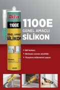 Akfix 1100E Genel Amaçlı Silikon 280gr Şeffaf