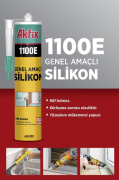 Akfix 1100E Genel Amaçlı Silikon 280gr Beyaz