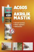 Akfix AC605 Akrilik Mastik 500 gr Beyaz