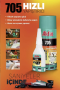 Akfix 705 Üniversal Hızlı Yapıştırıcı 50 gr 200 ml