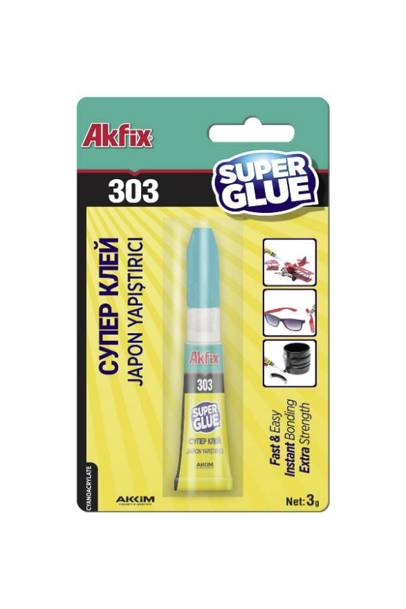 Akfix 303 Süper Japon Yapıştırıcı 3gr (12/288)