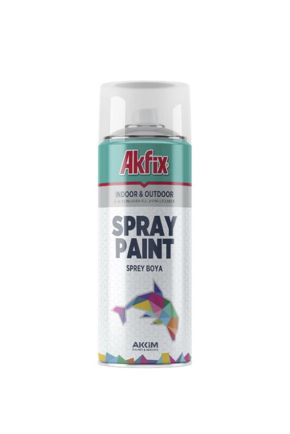 Akfix Sprey Boya Parlak Şeffaf Vernik 400ml 300gr