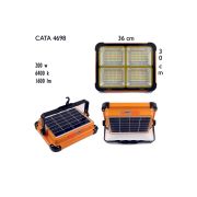 Cata CT-4698 Güneş Enerjili Solar 200W Watt LED Projektör Taşınabilir Sarı Beyaz ve Çakar Işık Lamba