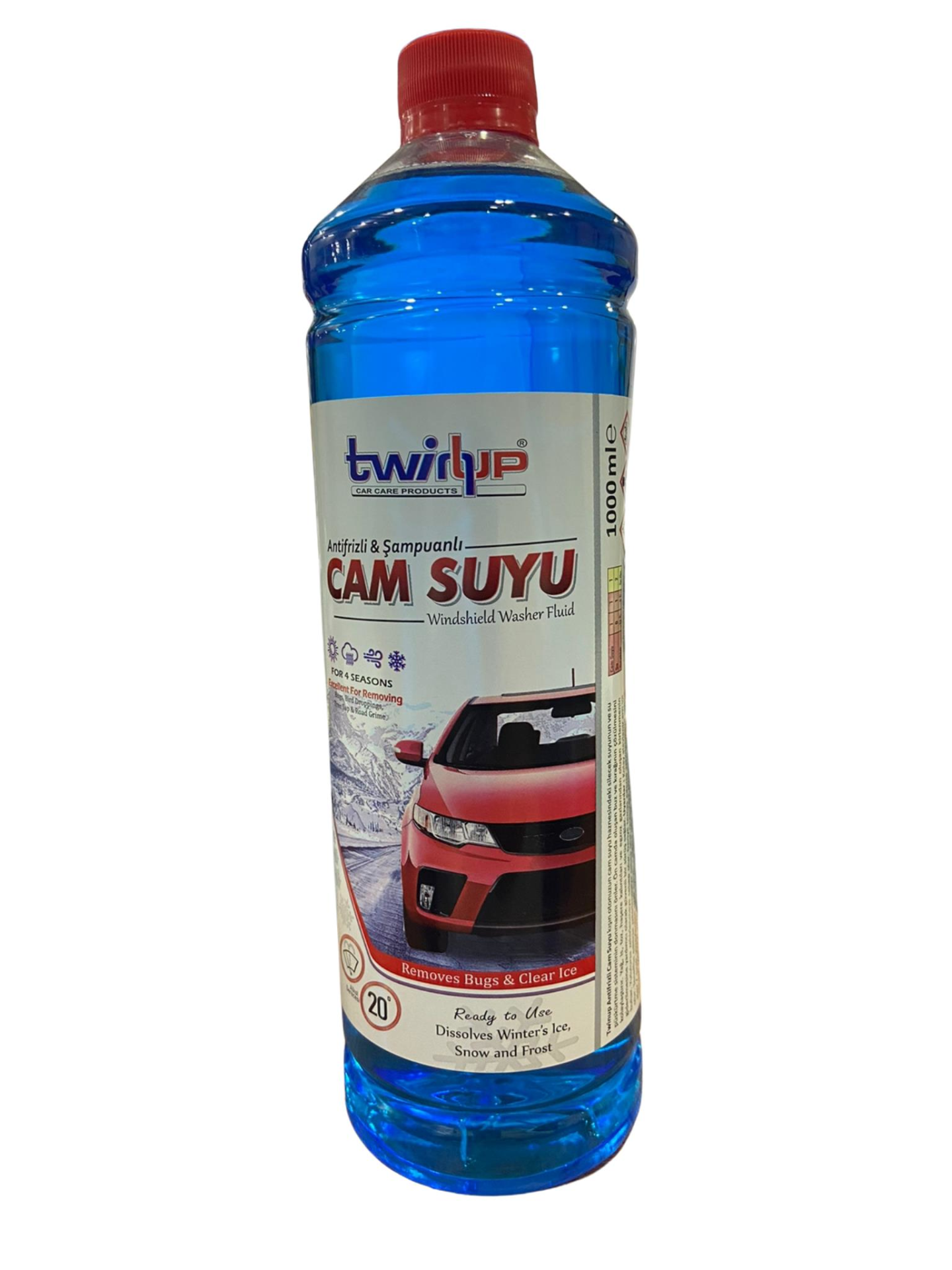 Twinup Kışlık Cam Suyu -20 1 lt