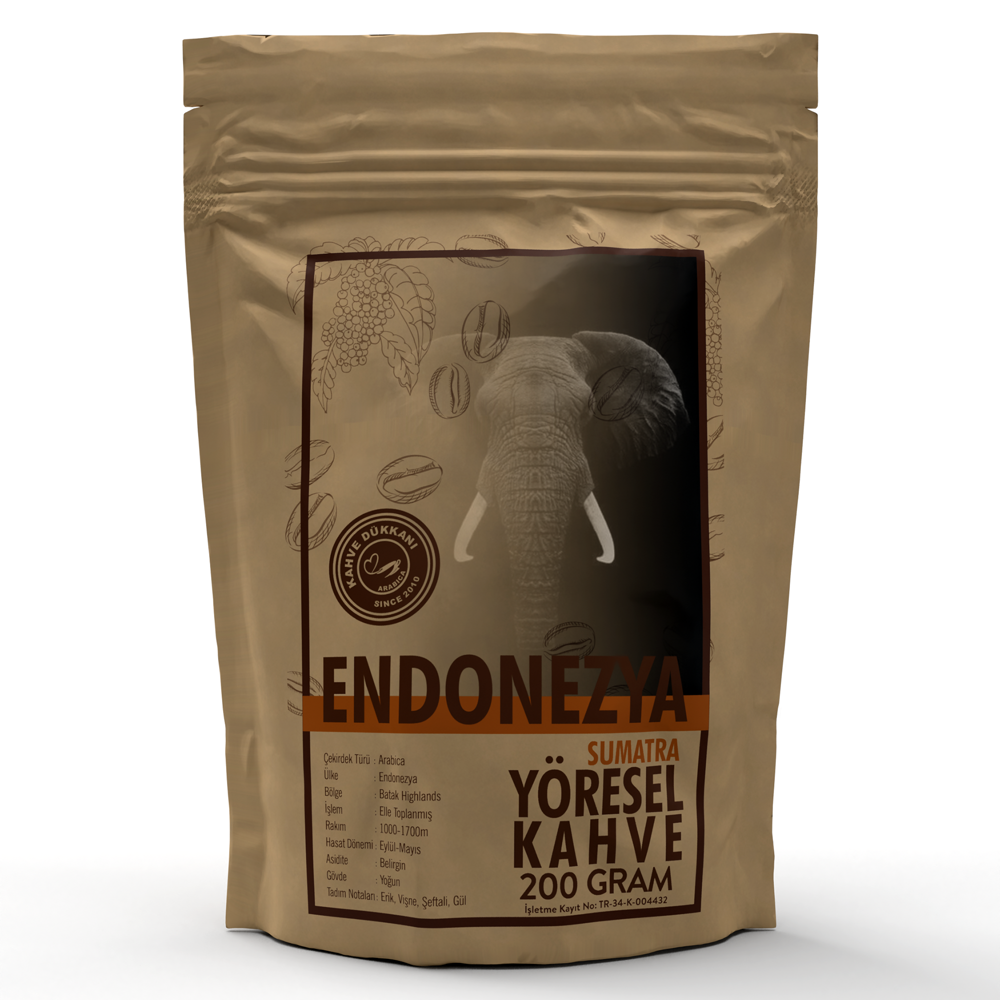Endonezya Sumatra Filtre Kahve 200gr