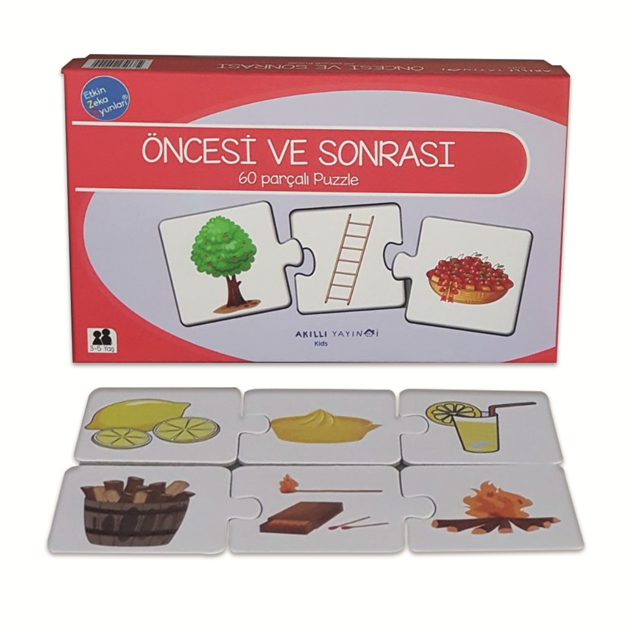 Öncesi ve Sonrası Puzzle 3-5 Yaş