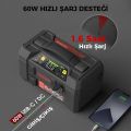 Lokithor AW401 12V 2500Amp Li-Polimer Akıllı Akü Takviye + Pompa + Basınçlı Yıkama + Powerbank + Led Lamba