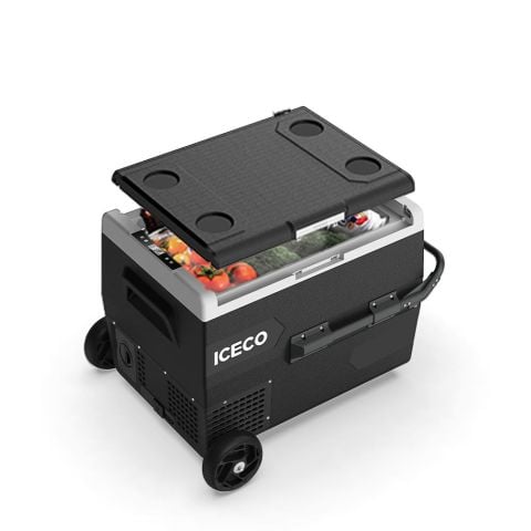 ICECO K65S 12/24Volt 65Lt Akülü/Kablolu/ Kompresörlü Tekerlekli Outdoor Oto Buzdolabı/Dondurucu (Akü Dahil Değildir)