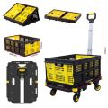 STANLEY PC532B 137kg 62x45cm Dört Tekerli Çekme Kollu Yük ve Paket Taşıma Arabası + FT505 Çok Amaçlı Taşıma Sepeti