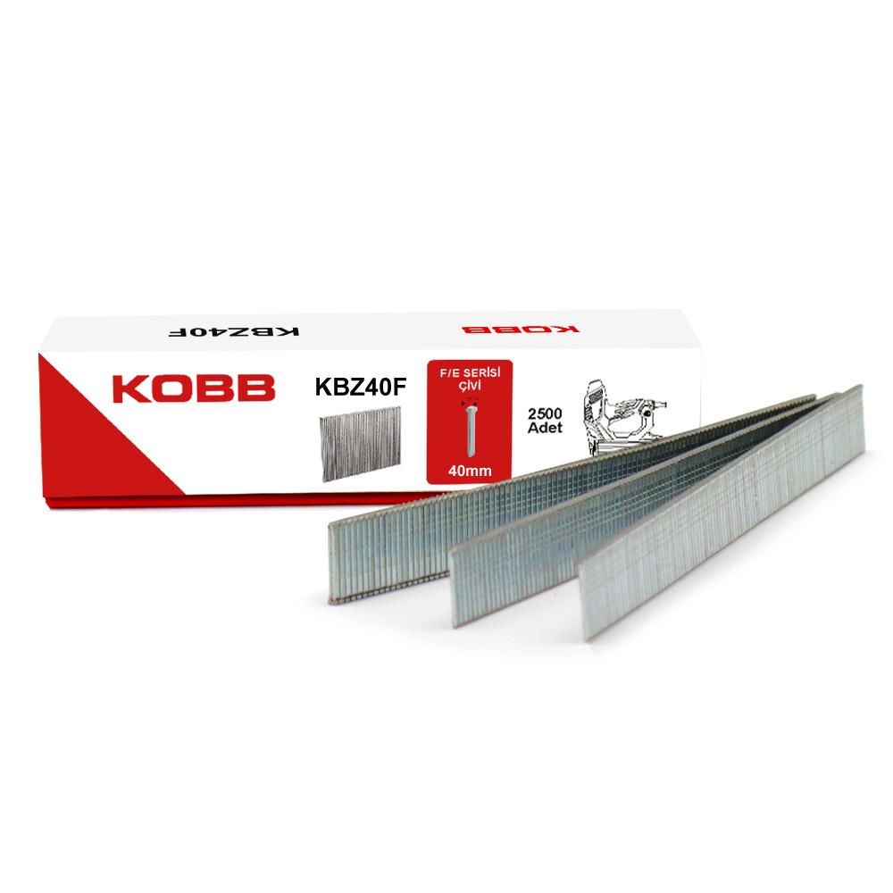 KOBB KBZ40F 40mm 2500 Adet F/E/J/8 Serisi Ağır Hizmet Tipi Kesik Başlı Çivi