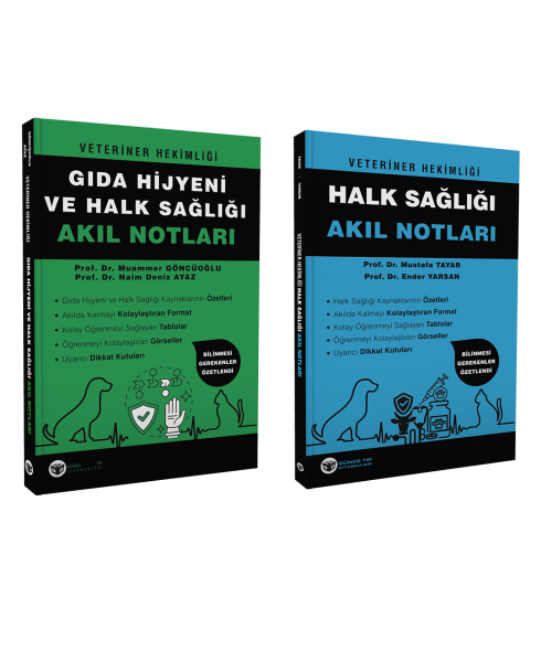 2024 - Veteriner Hekimliği Akıl Notları Seti (10 Kitap)