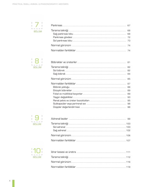 Uygulamalı Küçük Hayvan Ultrasonografisi: Abdomen (Video İçerikli)